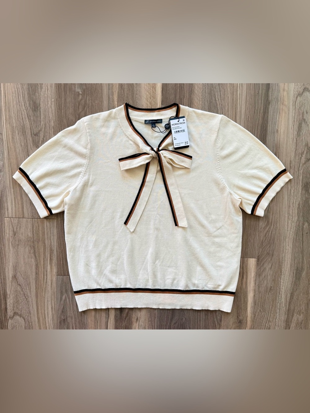 NWT Adrianna Papell Cream Sweater Size XL - Picture 5 of 11